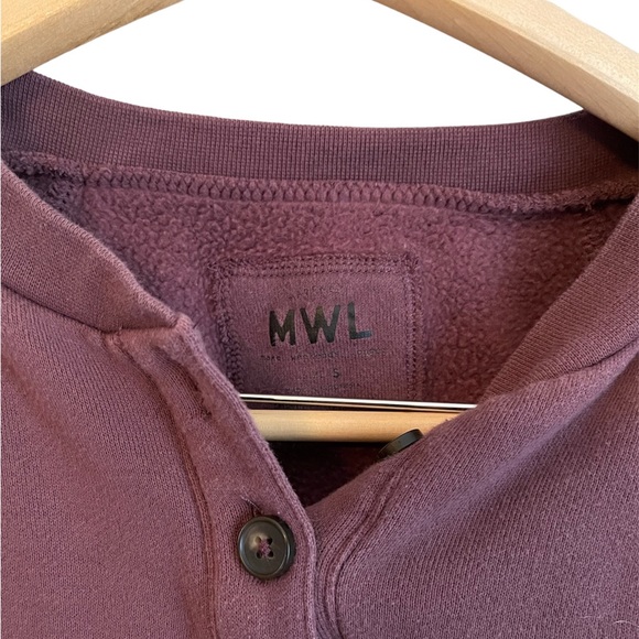 Madewell MWL Betterterry Henley Sweatshirt - Picture 2 of 4